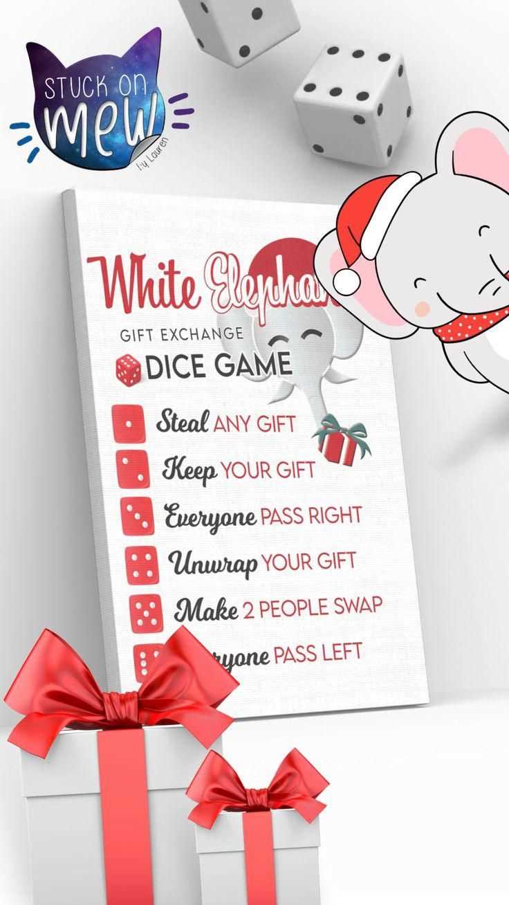 white elephant rules with dice printable white elephant rules with dice printable