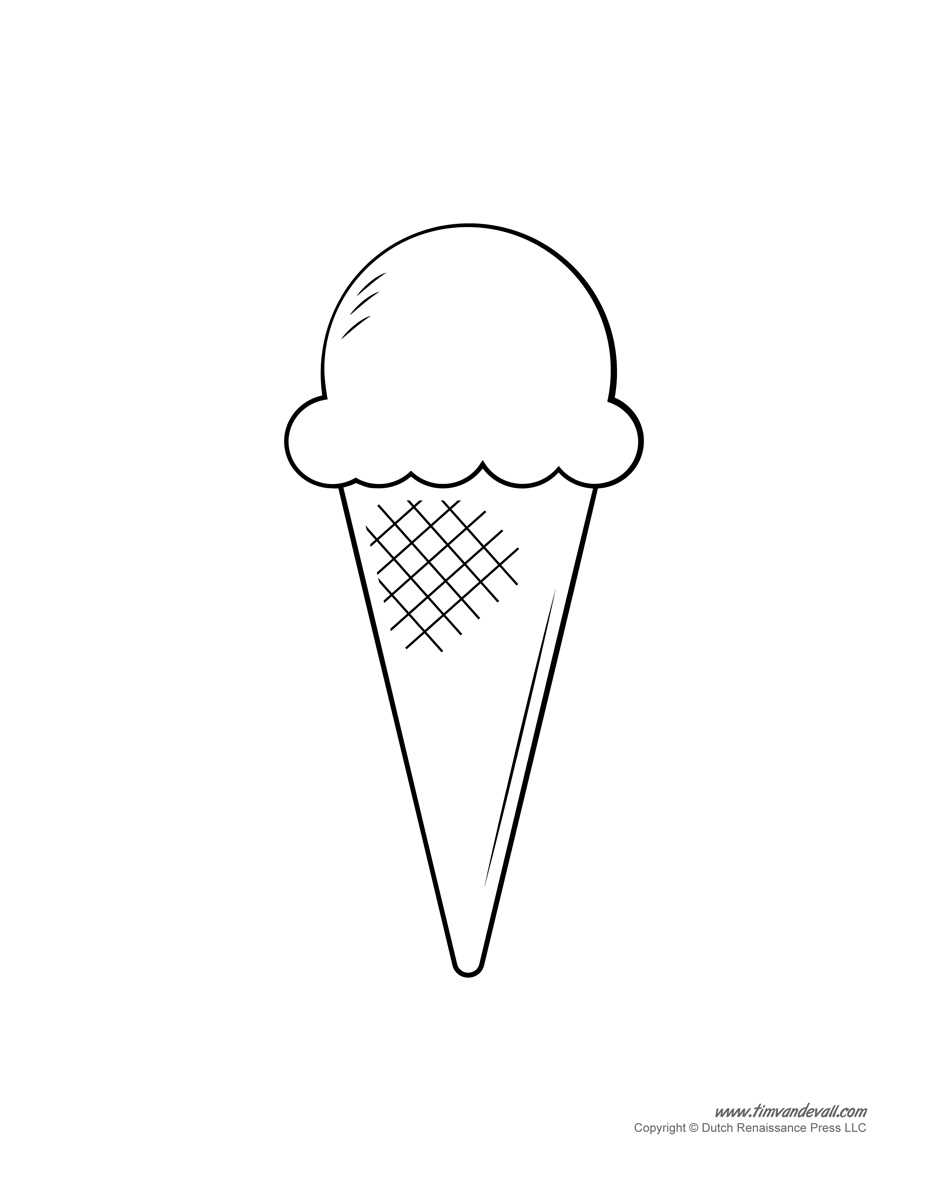 ice cream cone template free printable ice cream cone template free printable
