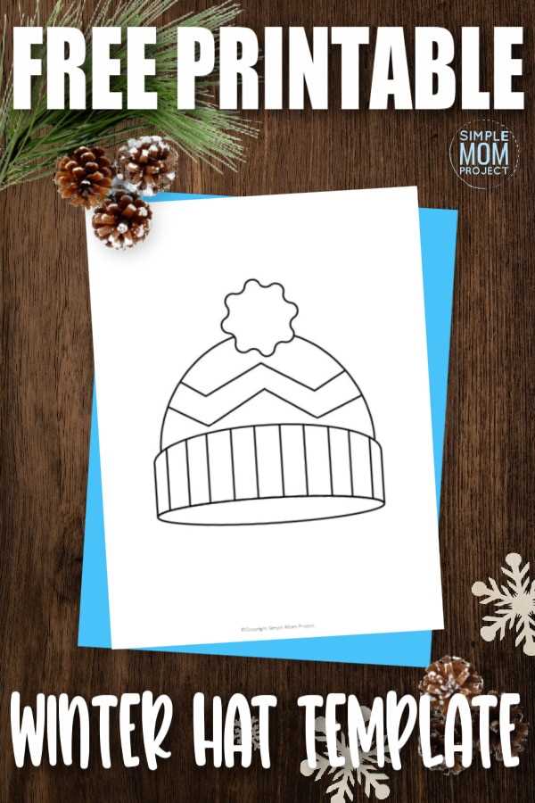 winter hat printable