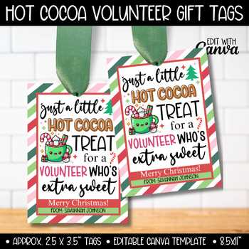 free printable hot chocolate gift tags