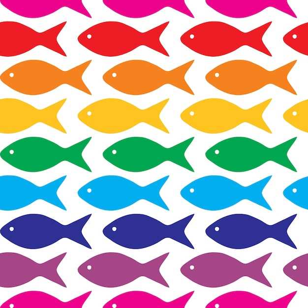 colored fish printable