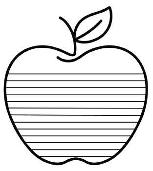 printable apple outline printable apple outline