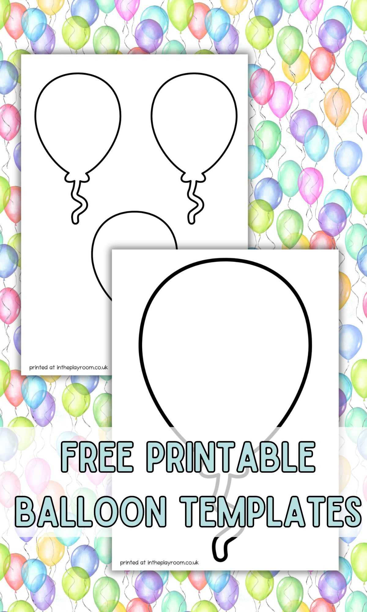 printable balloon template printable balloon template