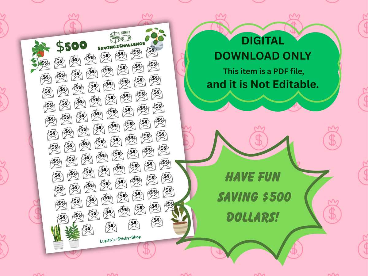 free printable savings challenge printable free printable savings challenge printable