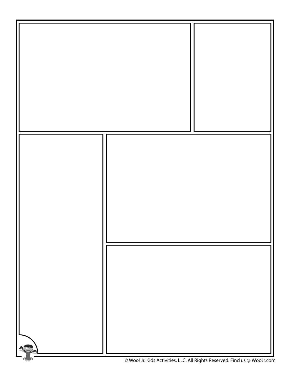 template for comic strip free printable
