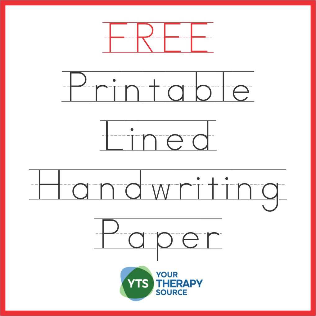 writing paper printable free