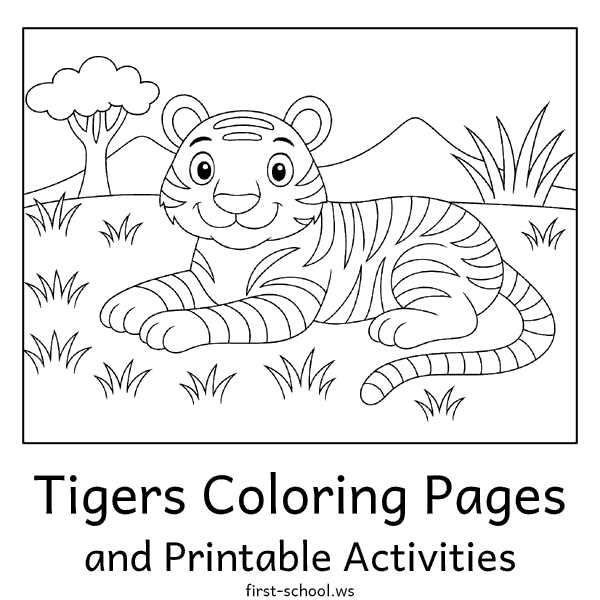 printable picture of a tiger