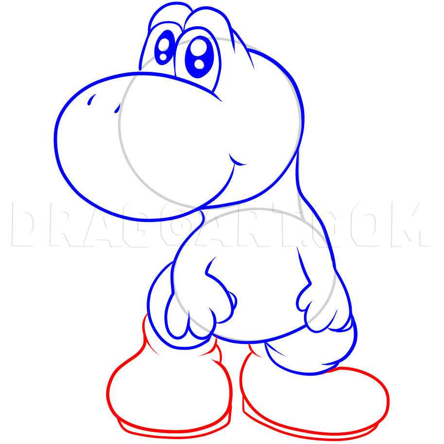 yoshi coloring pages printable