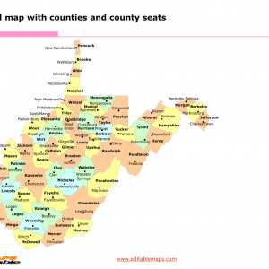 wv county map printable