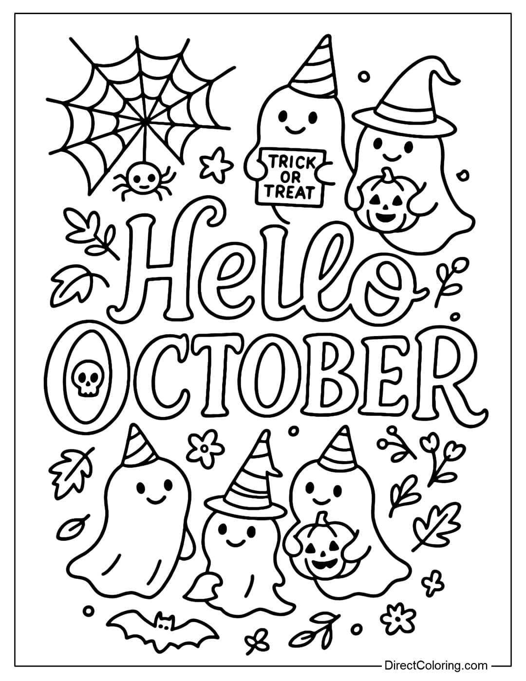 free printable october coloring pages free printable october coloring pages