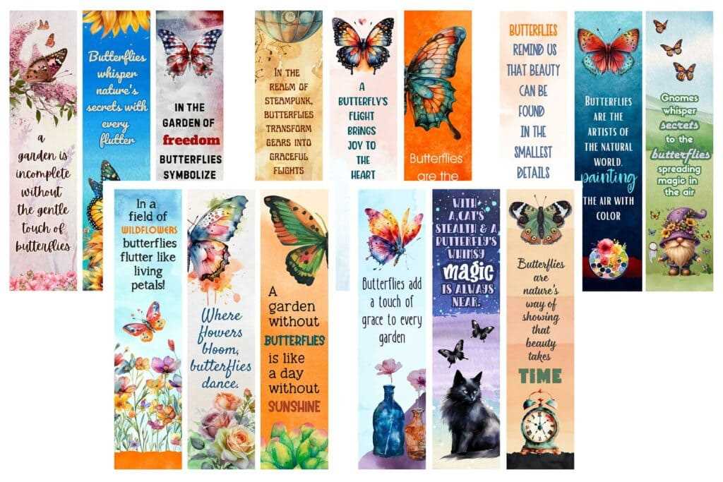 free printable diy bookmarks