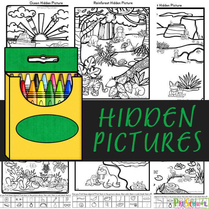 hidden pictures printables free