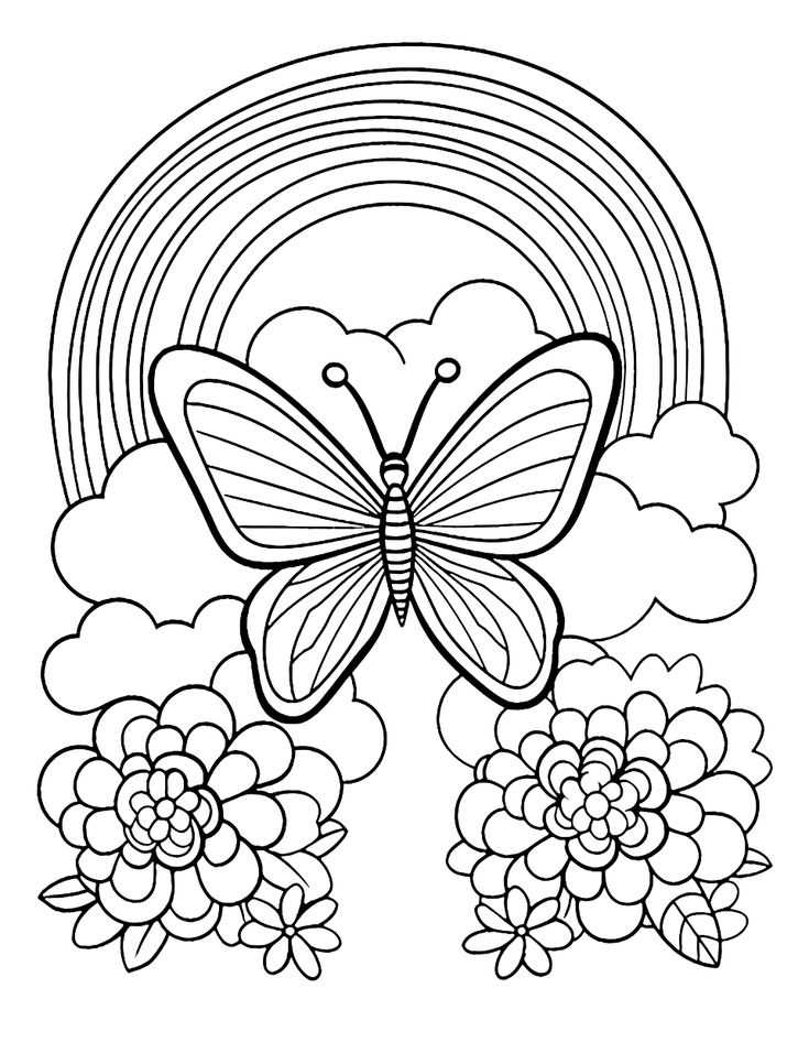 rainbow coloring pages printable rainbow coloring pages printable