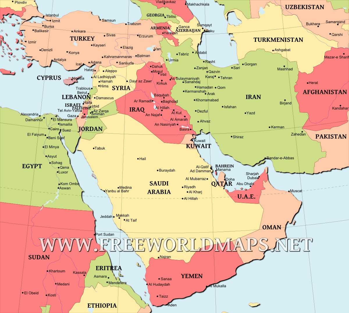 printable map of the middle east printable map of the middle east