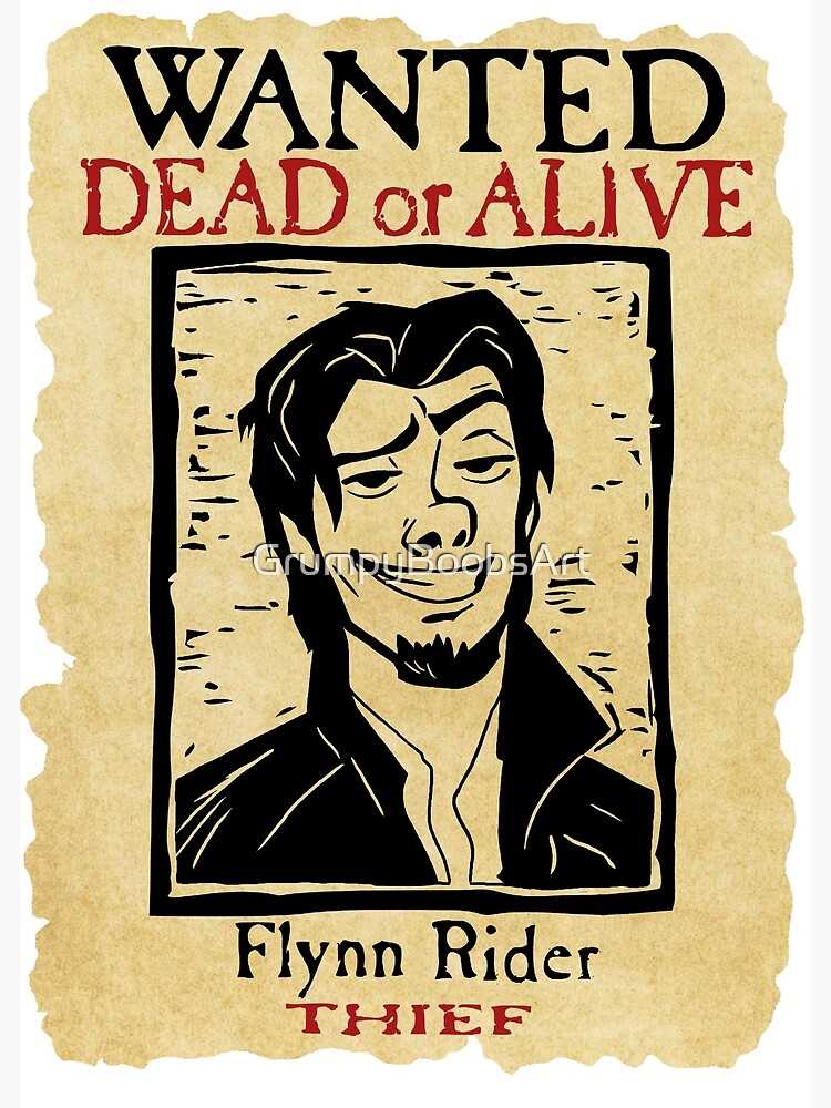 flynn rider wanted poster printable