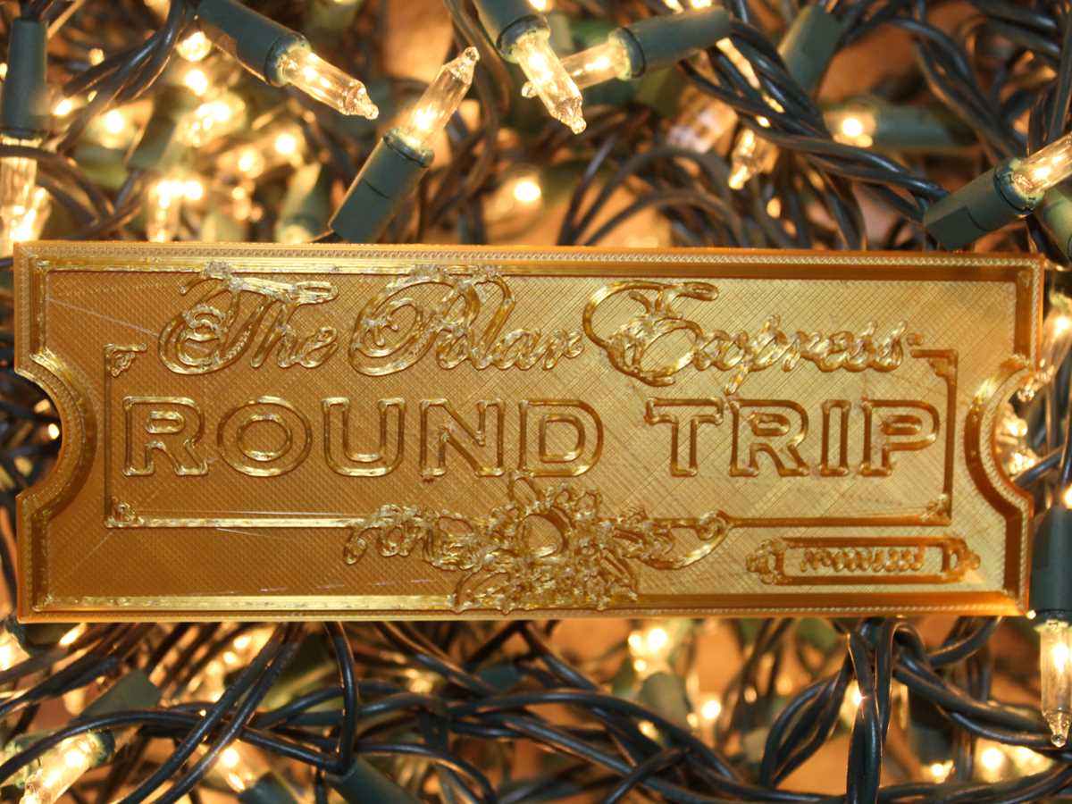 printable golden ticket for polar express