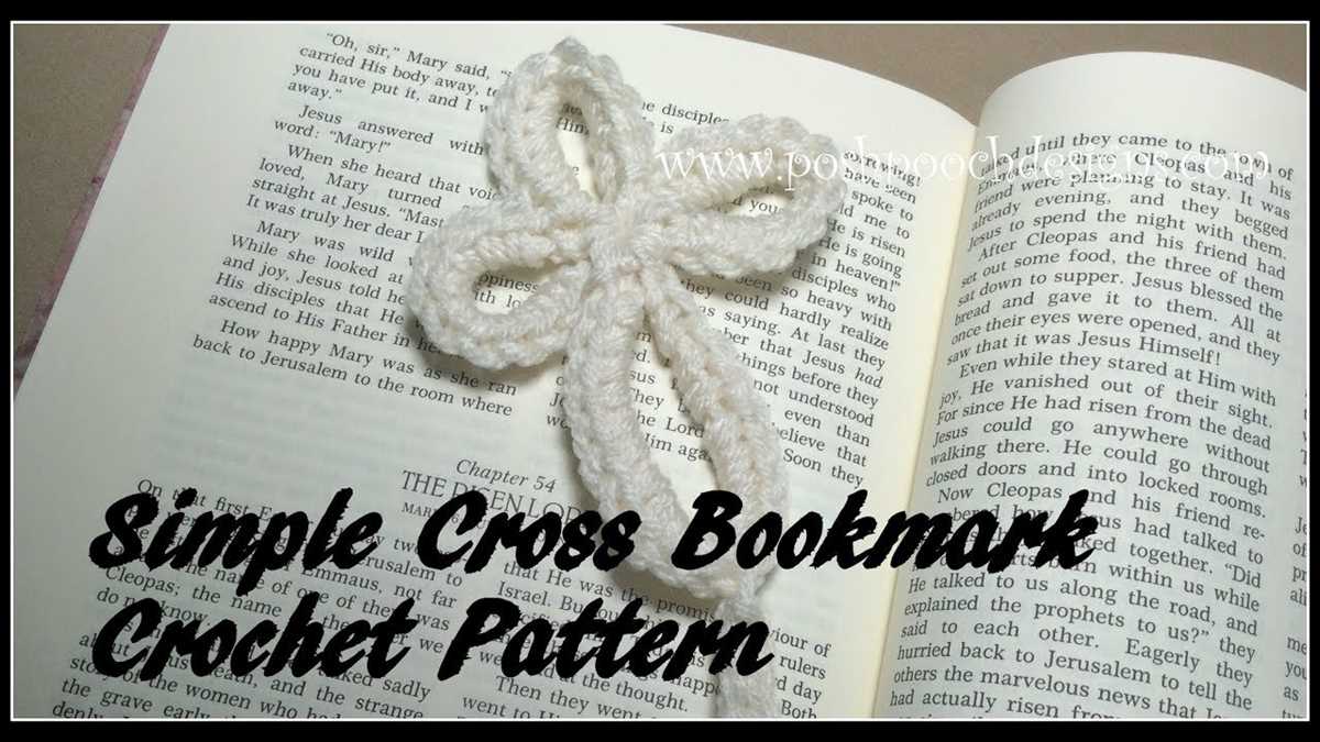 beginner free printable crochet cross bookmark patterns