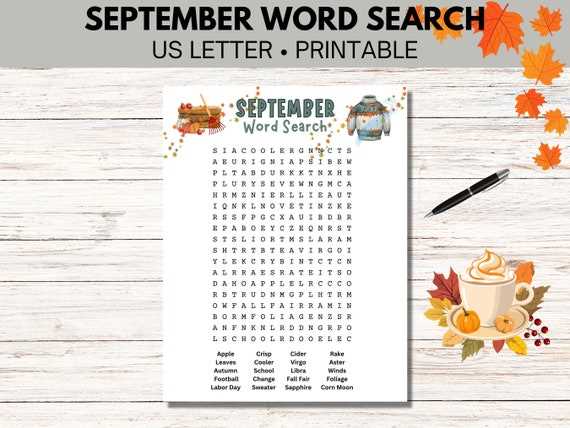 september word search printable september word search printable