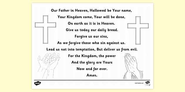 free printable printable lords prayer free printable printable lords prayer