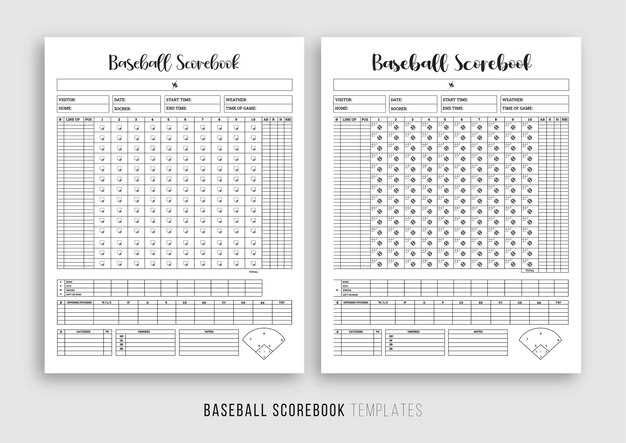 baseball printable scorebook baseball printable scorebook