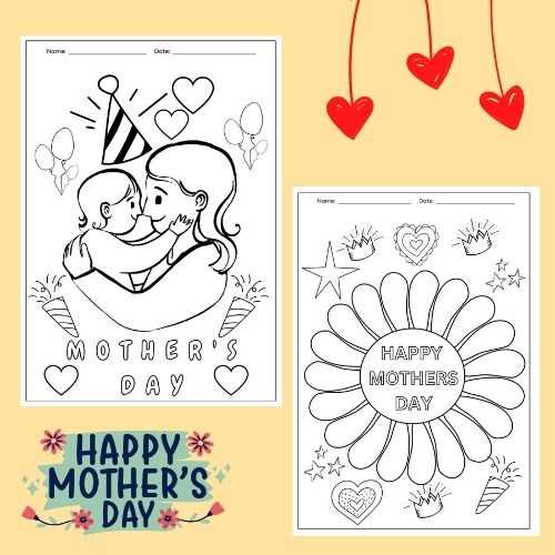 mothers day coloring printables mothers day coloring printables