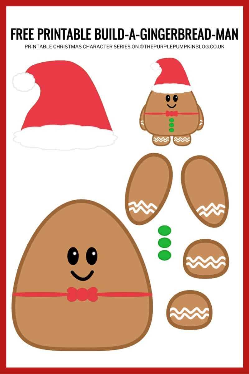gingerbread man printable free