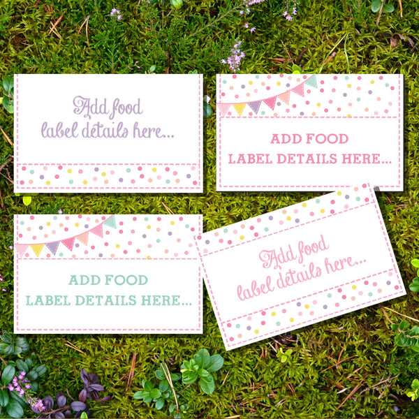 food labels for party printable food labels for party printable