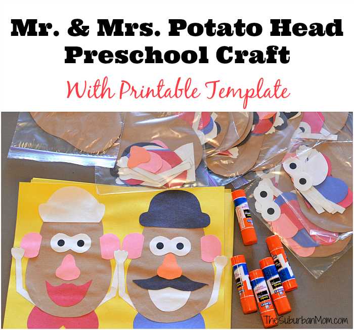 printable mr potato head pieces printable mr potato head pieces
