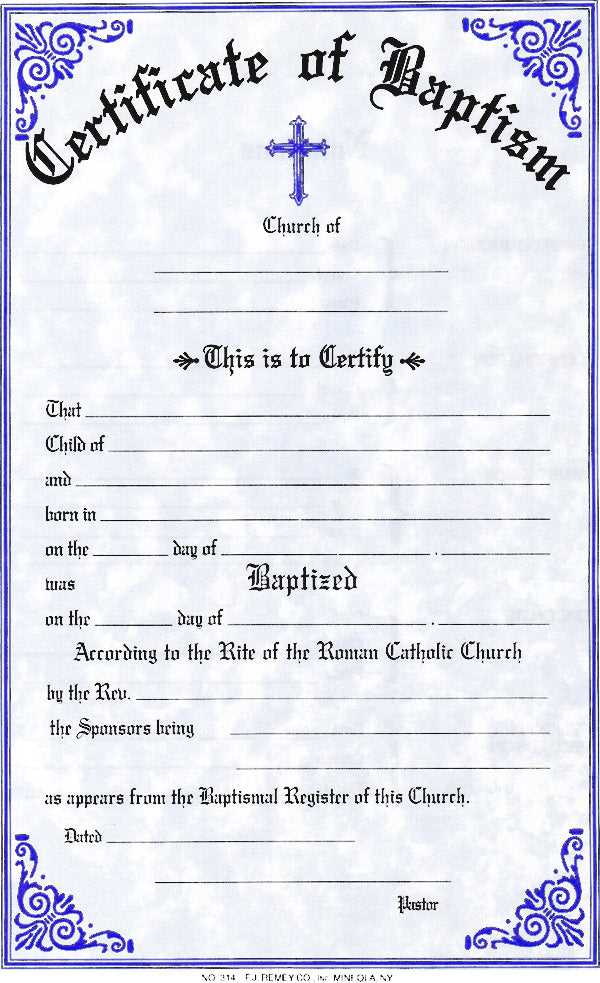 baptism certificate printable baptism certificate printable