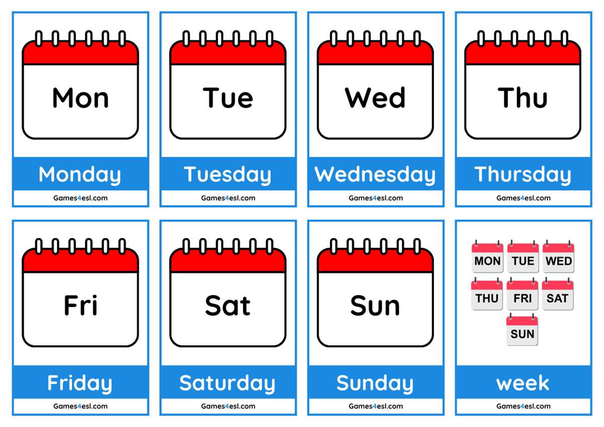 printable days of the week printable days of the week