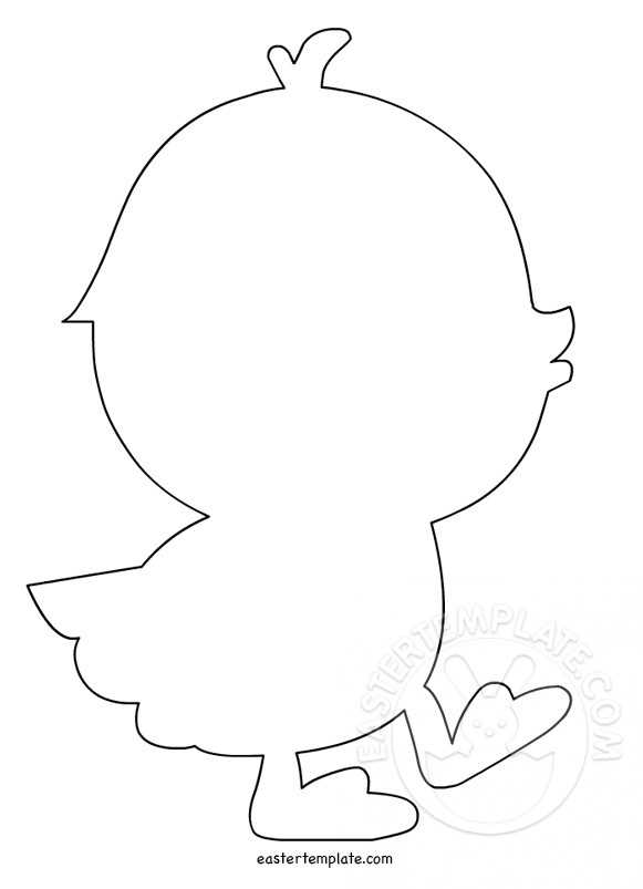 free printable chick template free printable chick template