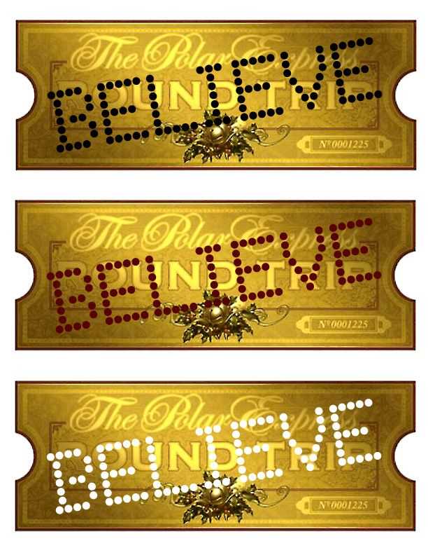 printable believe ticket polar express