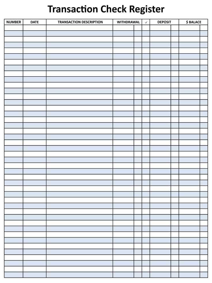 blank check register printable free blank check register printable free
