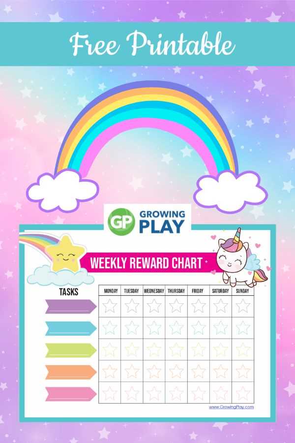 free printable reward charts