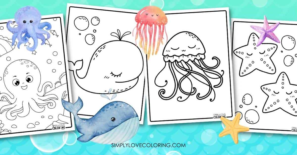sea animal coloring pages printable free
