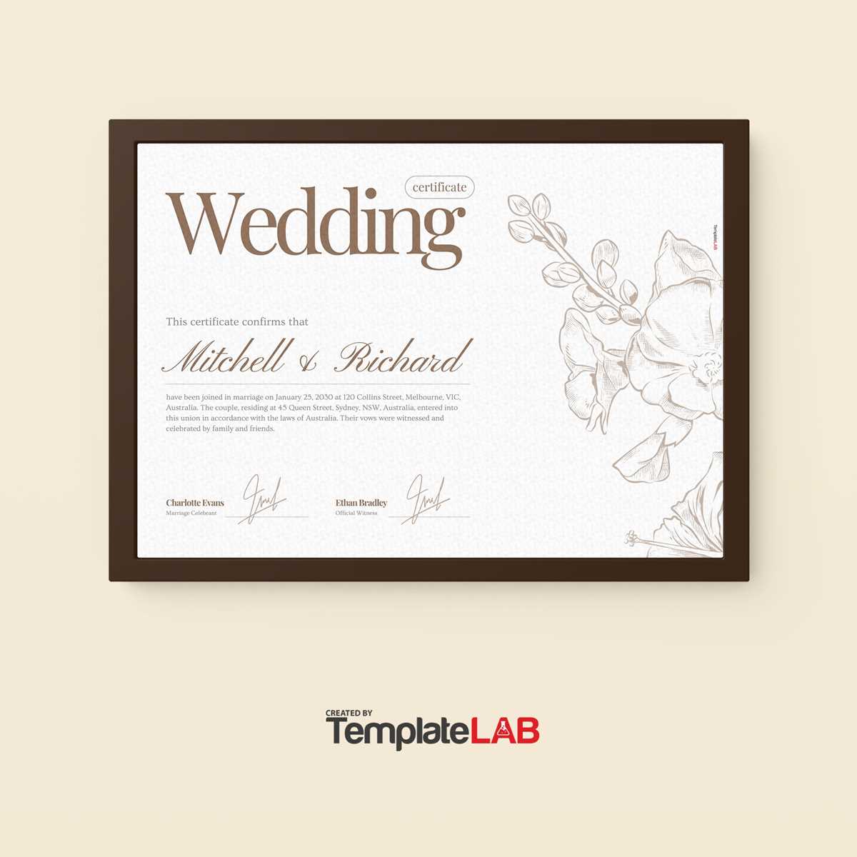 free printable wedding certificates