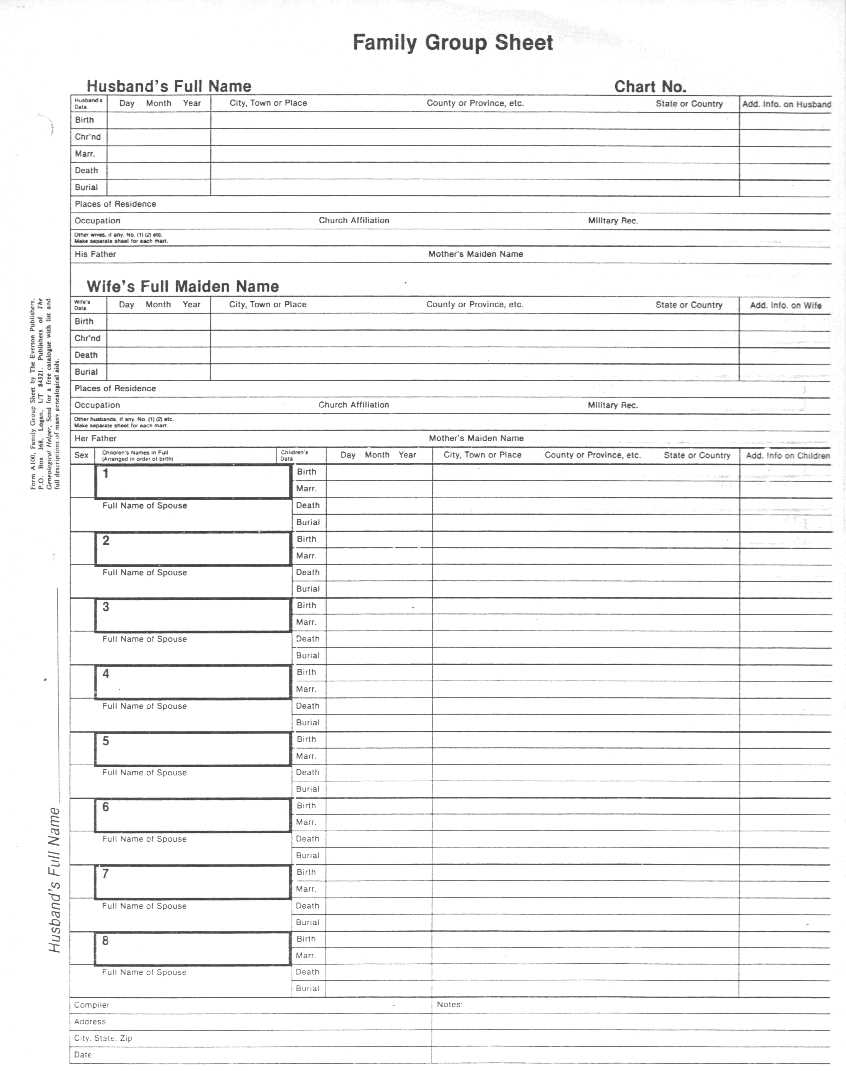 free printable genealogy forms individual worksheet