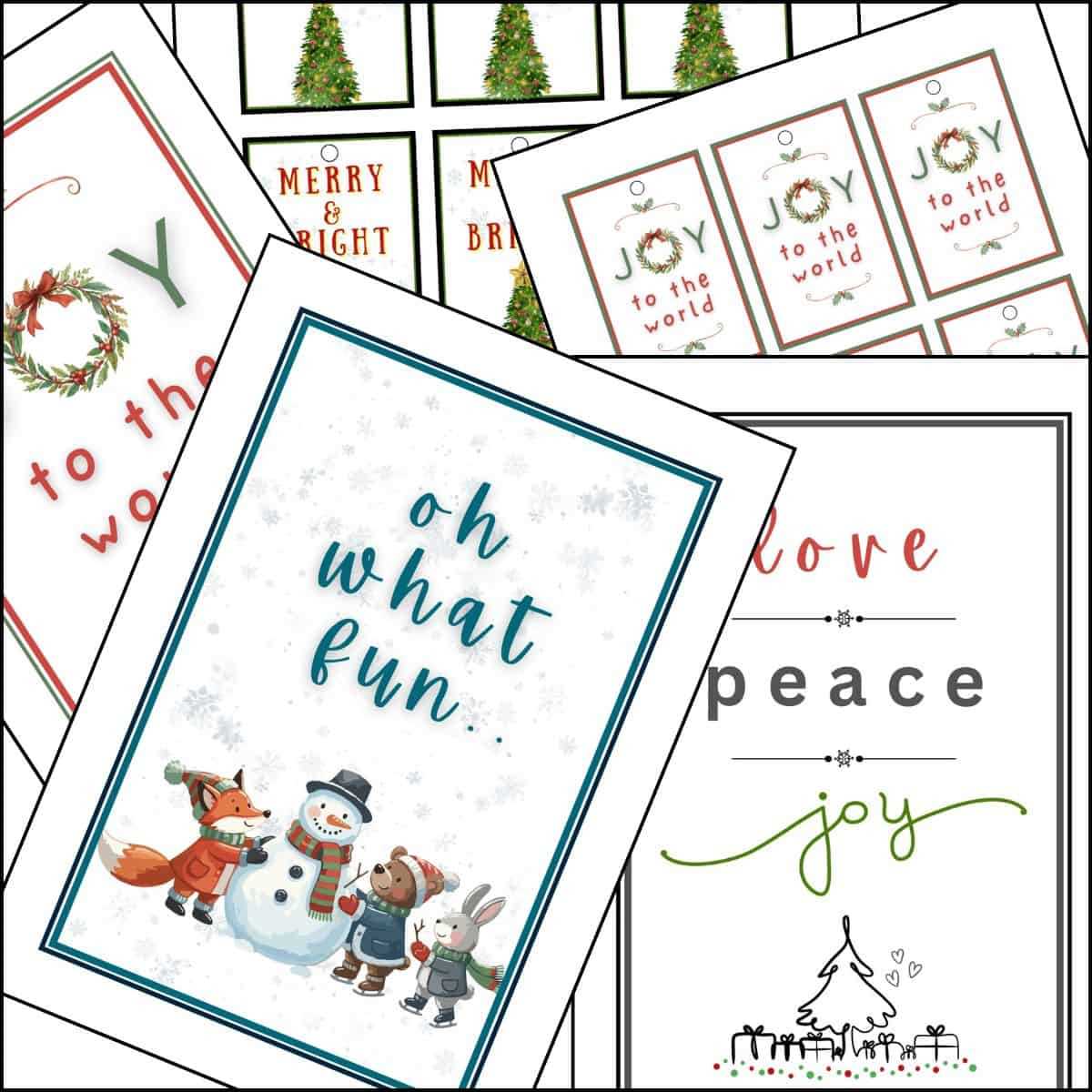 printable christmas signs
