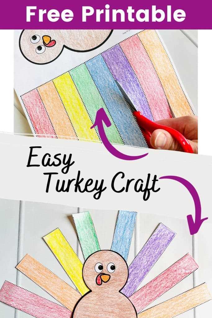 printable thankful turkey craft