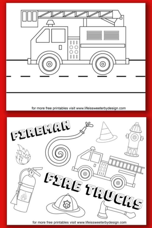 fire truck coloring pages printable