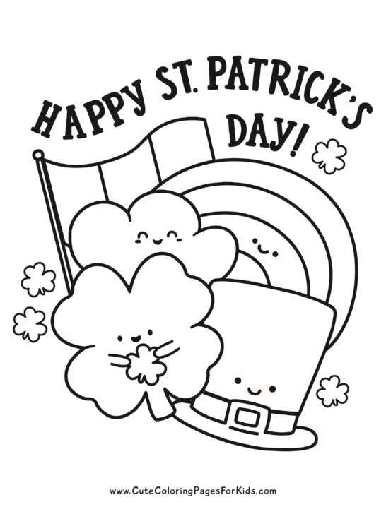 st patricks day rainbow printable