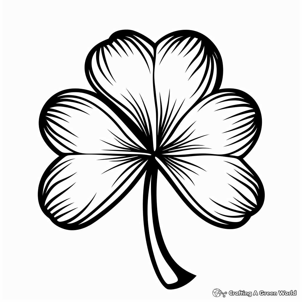 shamrock coloring pages printable shamrock coloring pages printable