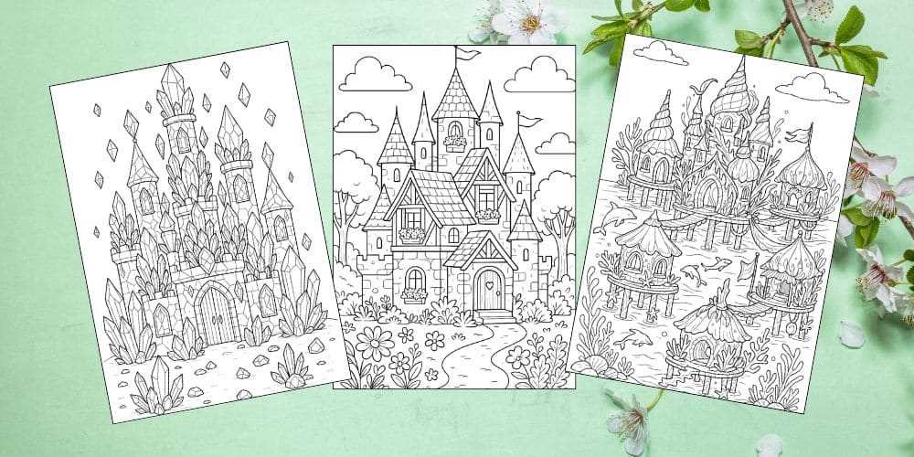 castle coloring pages printable castle coloring pages printable