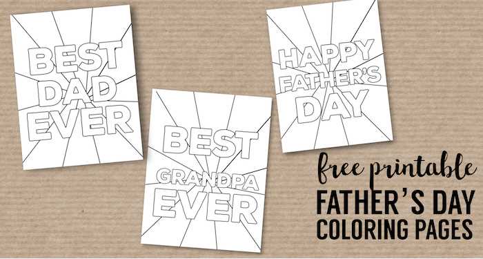 happy fathers day printable coloring pages