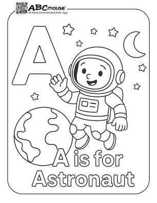 astronaut printable coloring pages
