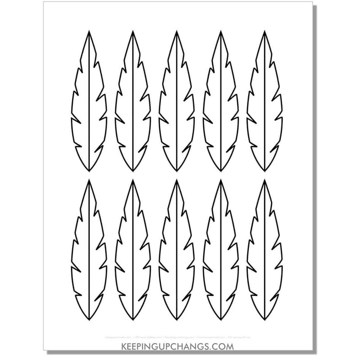 feather template printable free feather template printable free