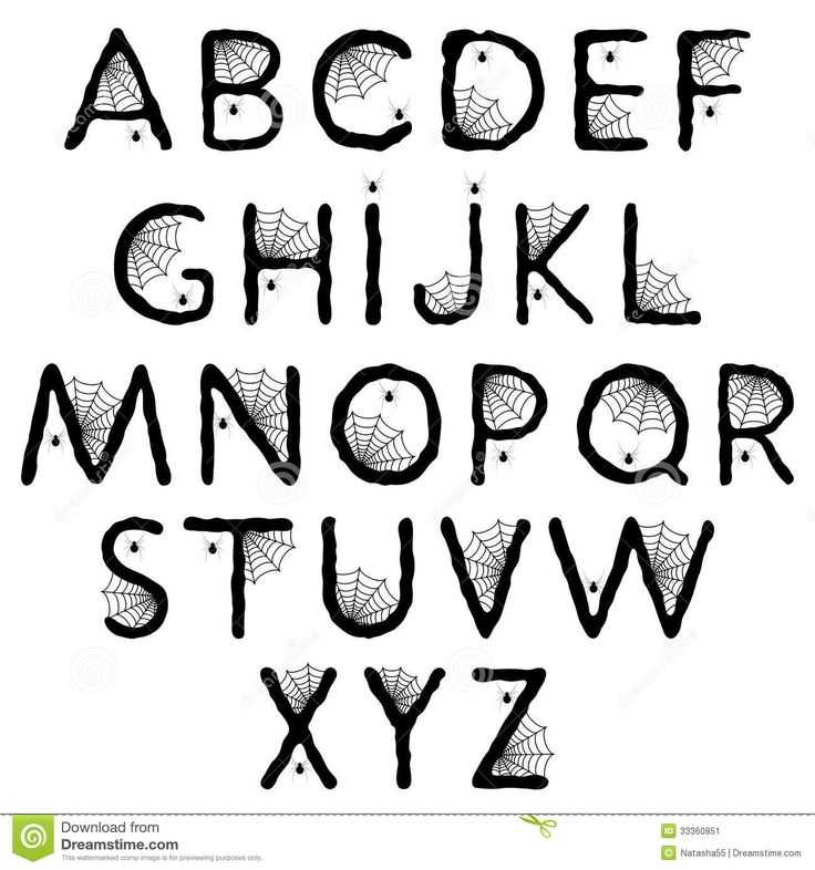 spooky printable letters