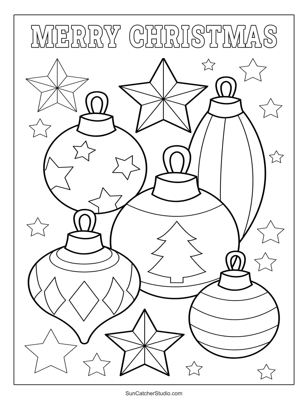 free printable christmas pictures to color for adults