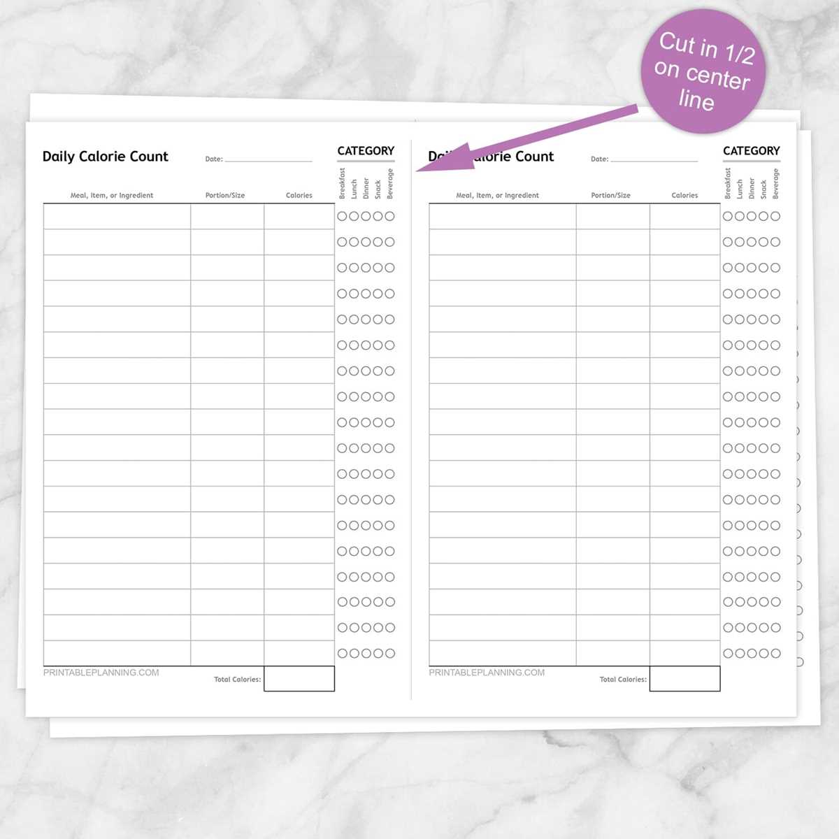 free printable calorie counter sheet free printable calorie counter sheet