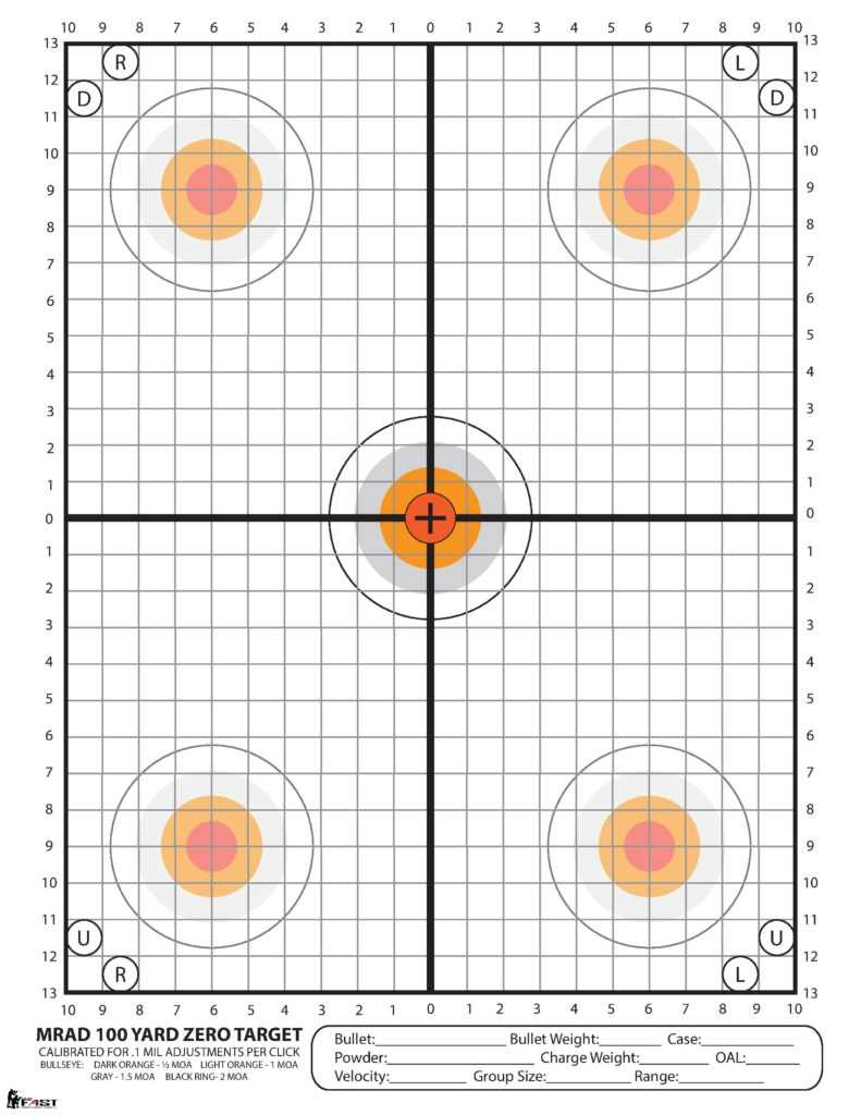 zeroing target paper printable